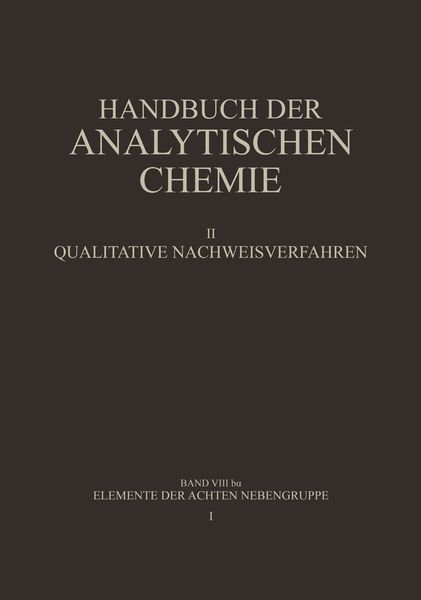 Produktbild: Elemente der Achten Nebengruppe