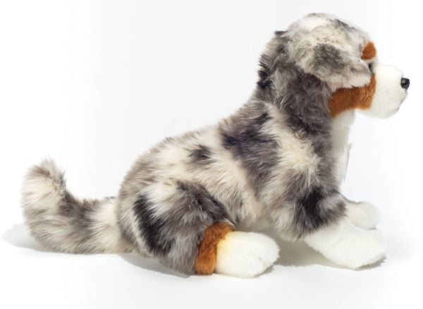 Produktbild: Teddy Hermann 91933 - Australian Shepherd sitzend, 30 cm, Hund, Pl&uuml;schtier