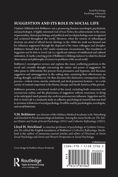 Produktbild: Suggestion and its Role in Social Life