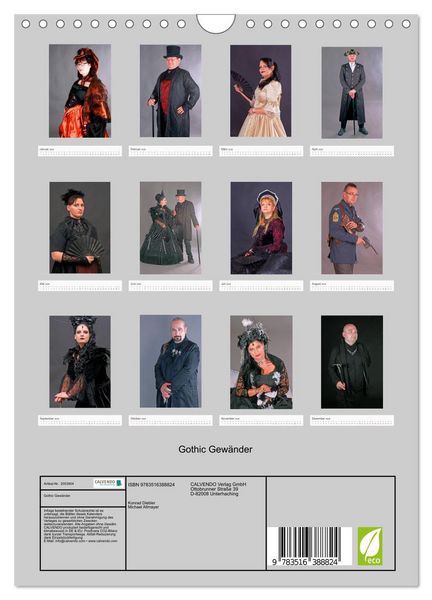 Produktbild: Gothic Gew&auml;nder (Wandkalender 2026 DIN A4 hoch), CALVENDO Monatskalender
