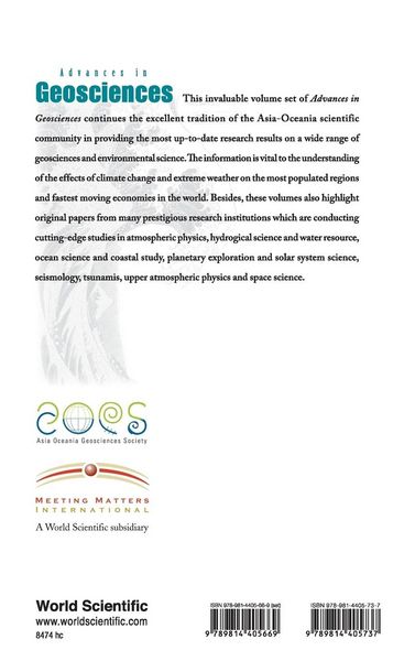 Produktbild: ADV IN GEOSCIENCES (V30)