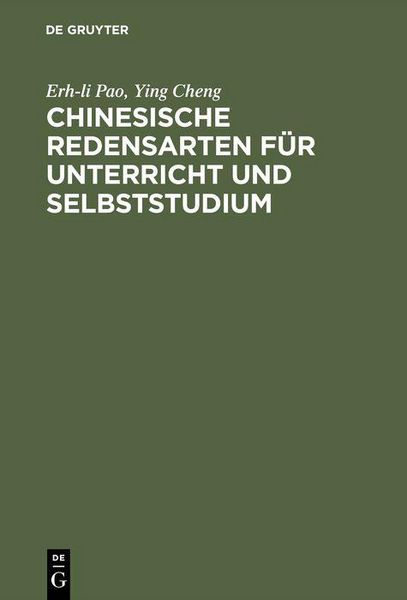 Produktbild: Chinesische Redensarten f&uuml;r Unterricht und Selbststudium