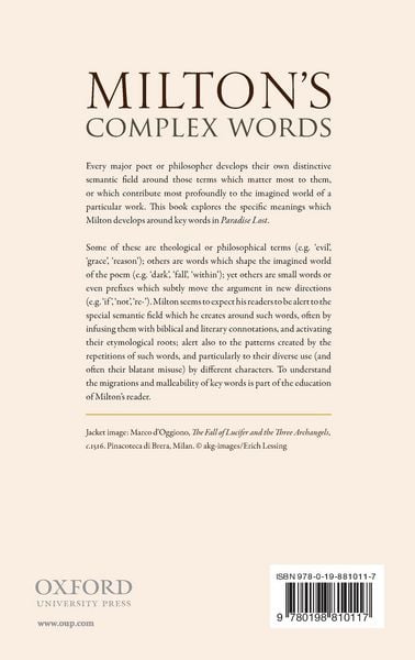 Produktbild: Milton's Complex Words