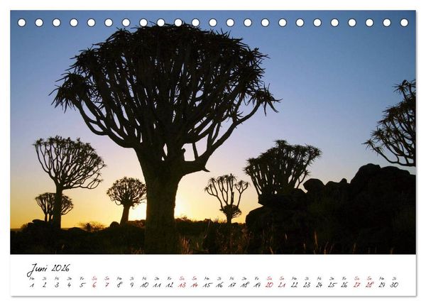 Produktbild: Namibia - Magie der Weite (Tischkalender 2026 DIN A5 quer), CALVENDO Monatskalender