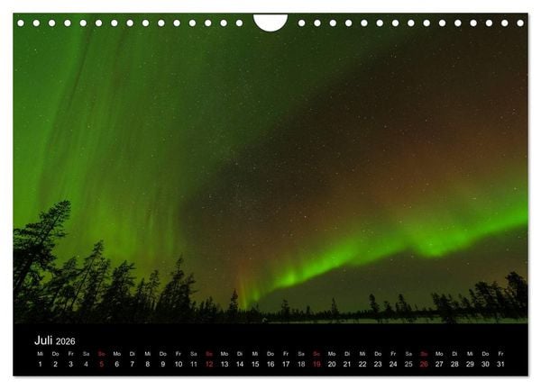 Produktbild: Nordlichter (Wandkalender 2026 DIN A4 quer), CALVENDO Monatskalender