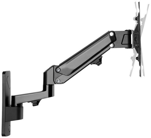 Produktbild: Digitus DA-90428 Monitor-Wandhalterung 1 Display(s) 43,2cm (17\") - 114,3cm (45\") Schwarz Ausziehbar, Drehbar, H&ouml;henverstellbar
