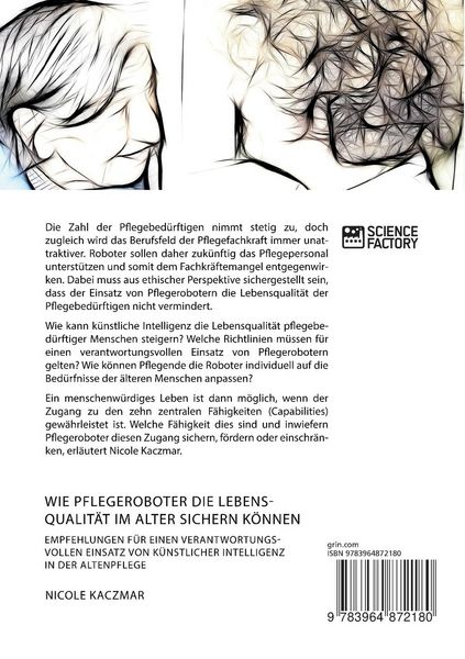 Produktbild: Wie Pflegeroboter die Lebensqualit&auml;t im Alter sichern k&ouml;nnen. Empfehlungen f&uuml;r e