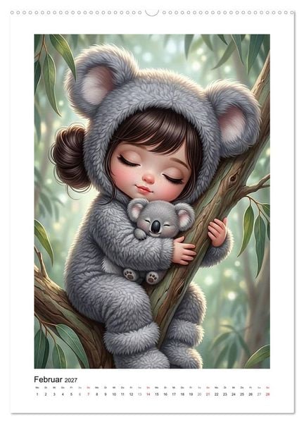 Produktbild: Fabulous Dolls - Tierisch Kuschellig (hochwertiger Premium Wandkalender 2027 DIN A2 hoch), Kunstdruck in Hochglanz