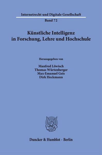 Produktbild: K&uuml;nstliche Intelligenz in Forschung, Lehre und Hochschule