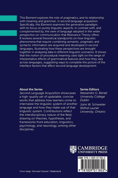 Produktbild: Pragmatics, Grammar and Meaning in SLA