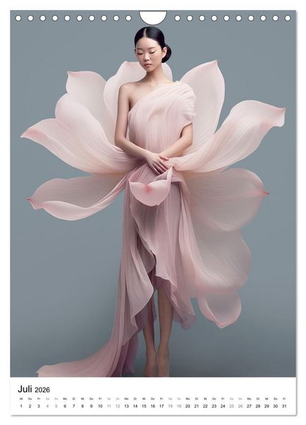 Produktbild: Floral Couture (Wandkalender 2026 DIN A4 hoch), CALVENDO Monatskalender