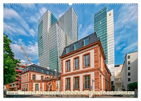 Produktbild: Frankfurt - meine Stadt mit viel Herz (hochwertiger Premium Wandkalender 2026 DIN A2 quer), Kunstdruck in Hochglanz