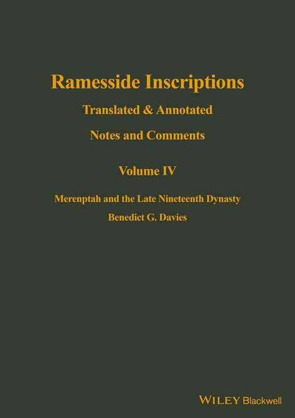 Produktbild: Ramesside Inscriptions