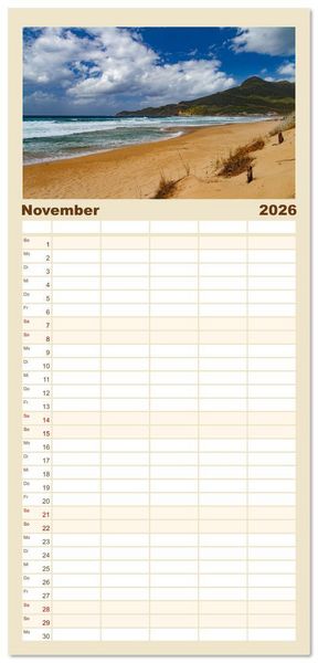 Produktbild: Familienplaner 2026 - Sardinien - Impressionen Einer Mittelmeerperle mit 5 Spalten (Wandkalender, 21 x 45 cm) CALVENDO