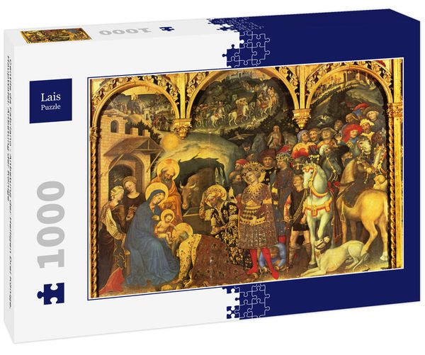 Produktbild: Lais Puzzle Gentile da Fabriano - Anbetung der Heiligen Drei K&ouml;nige, Haupttafel: Anbetung der K&ouml;nige 1000 Teile