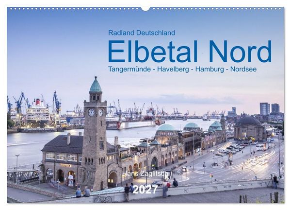 Produktbild: Elbetal Nord - Radland Deutschland (Wandkalender 2027 DIN A2 quer), CALVENDO Monatskalender