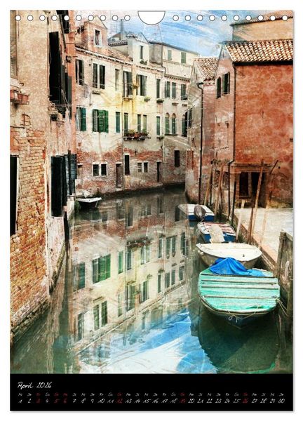 Produktbild: Venezia 2026 Stadt der Tr&auml;ume (Wandkalender 2026 DIN A4 hoch), CALVENDO Monatskalender