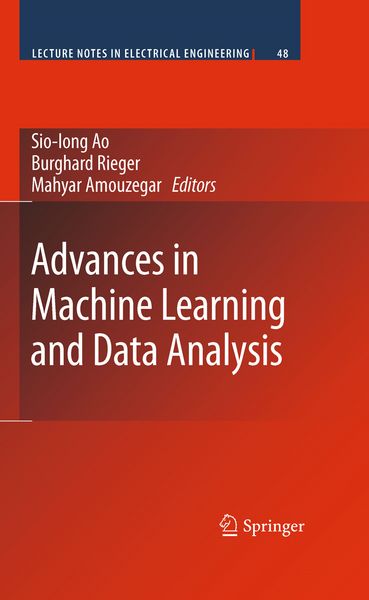 Produktbild: Advances in Machine Learning and Data Analysis