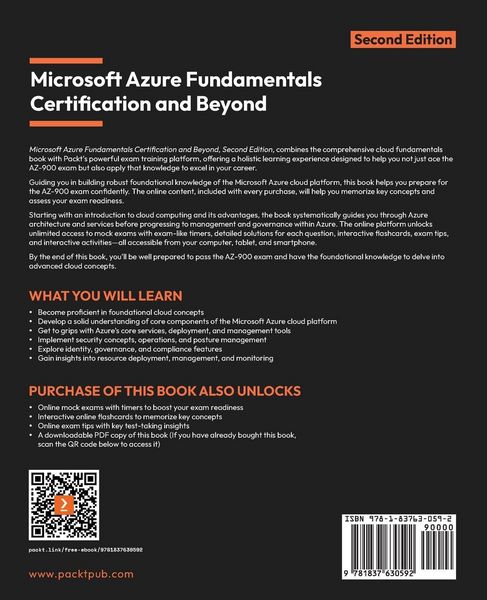 Produktbild: Microsoft Azure Fundamentals Certification and Beyond - Second Edition