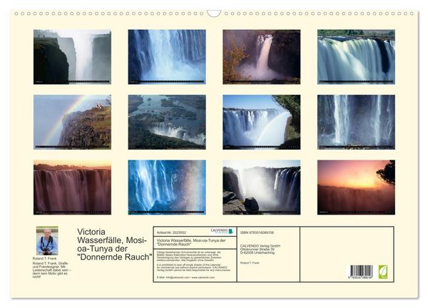 Produktbild: Victoria Wasserf&auml;lle, Mosi-oa-Tunya der "Donnernde Rauch" (Wandkalender 2026 DIN A2 quer), CALVENDO Monatskalender