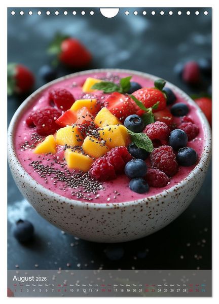 Produktbild: Smoothie Bowl Bliss (Wall Calendar 2026 DIN A4 portrait), CALVENDO 12 Month Wall Calendar