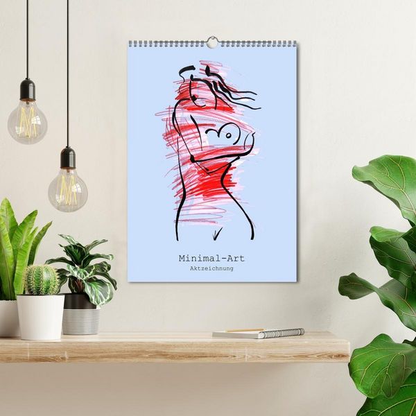 Produktbild: Minimal-Art, Aktzeichnung (Wandkalender 2026 DIN A3 hoch), CALVENDO Monatskalender