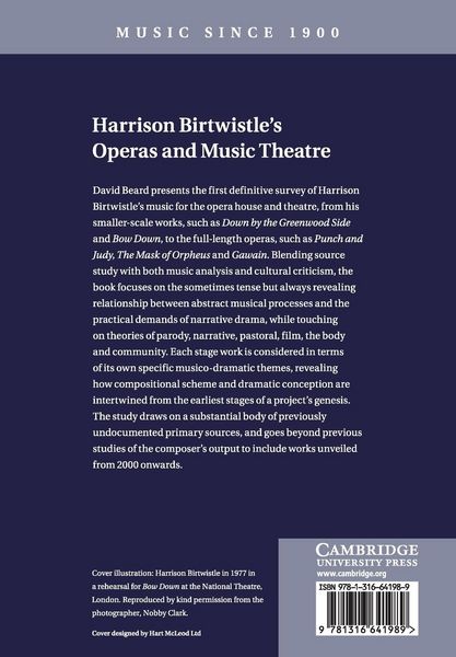 Produktbild: Harrison Birtwistle's Operas and Music Theatre