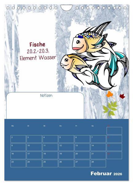 Produktbild: Sternzeichen &bull; Geburtstagskalender / Planer (Wandkalender 2026 DIN A4 hoch), CALVENDO Monatskalender