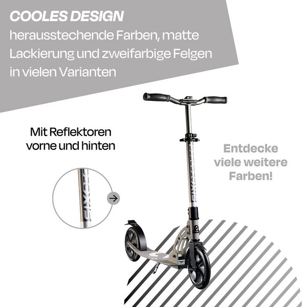 Produktbild: SIX DEGREES Alu Scooter 205 mm grau