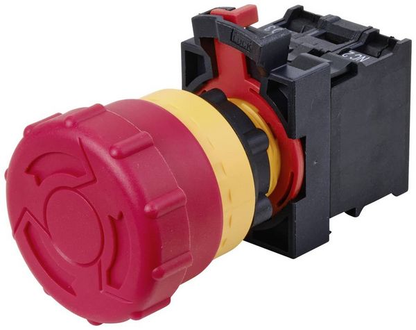 Produktbild: TRU COMPONENTS TC-10091068 ONPOW26-11TSA/R/12V Not-Aus-Schalter 250V 5A Rot IP40 1St.