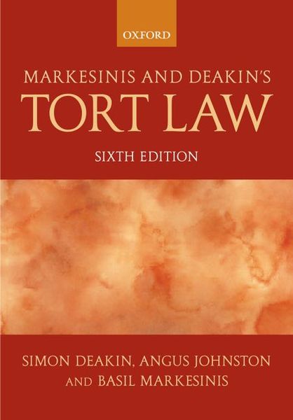 Produktbild: Markesinis and Deakin's Tort Law