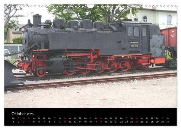 Produktbild: S&auml;chsische Dampfeisenbahnen 2026 (Wandkalender 2026 DIN A3 quer), CALVENDO Monatskalender