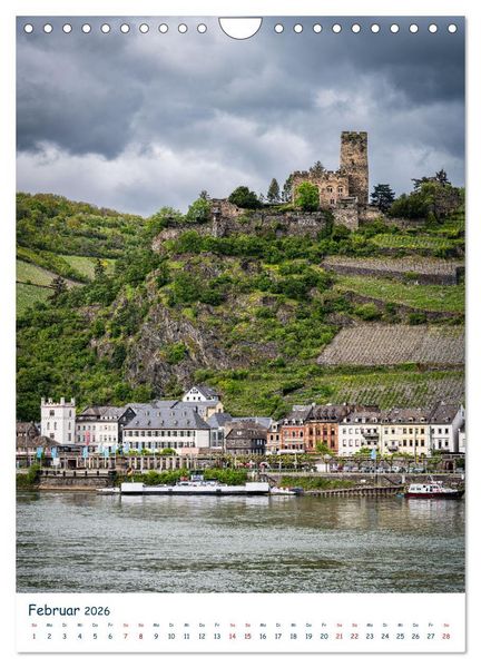 Produktbild: Burgen und Burgruinen am Mittelrhein (Wandkalender 2026 DIN A4 hoch), CALVENDO Monatskalender