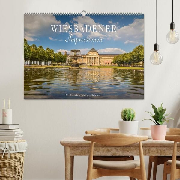 Produktbild: Wiesbadener Impressionen (Wandkalender 2027 DIN A2 quer), CALVENDO Monatskalender