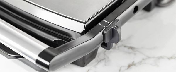 Produktbild: Princess 01.112425.01.001 Elektro Panini Grill Antihaftbeschichtung, Kontrollleuchte, klappbar Schwarz