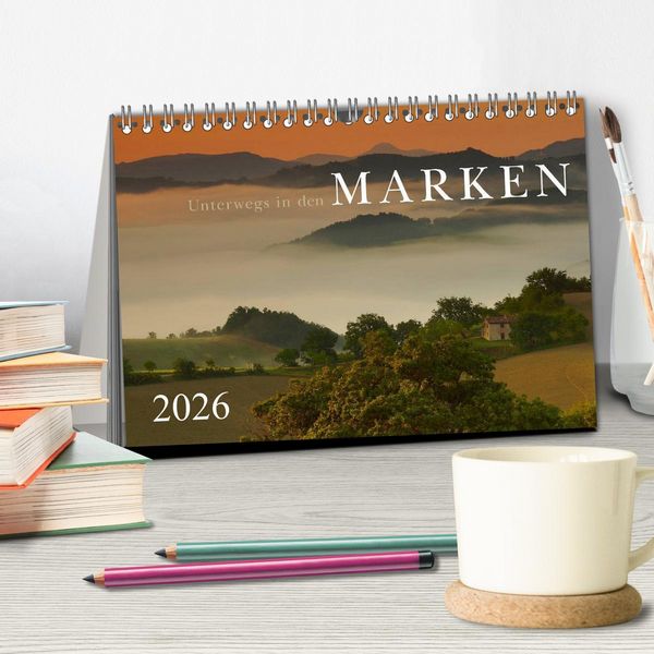 Produktbild: Unterwegs in den Marken (Tischkalender 2026 DIN A5 quer), CALVENDO Monatskalender
