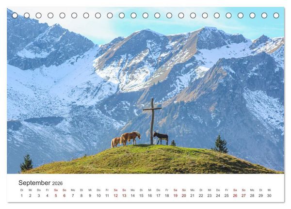 Produktbild: Naturwunder Berge (Tischkalender 2026 DIN A5 quer), CALVENDO Monatskalender