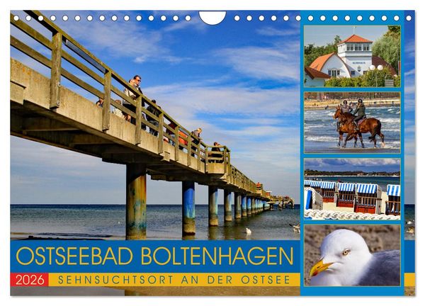Produktbild: Ostseebad Boltenhagen - Sehnsuchtsort an der Ostsee (Wandkalender 2026 DIN A4 quer), CALVENDO Monatskalender