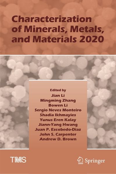 Produktbild: Characterization of Minerals, Metals, and Materials 2020