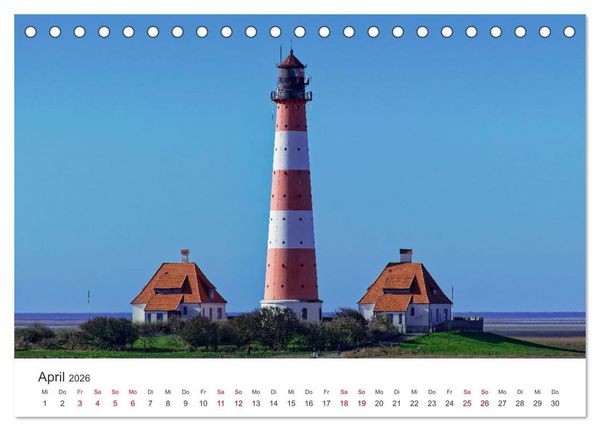 Produktbild: Schutzgebiet Wattenmeer (Tischkalender 2026 DIN A5 quer), CALVENDO Monatskalender