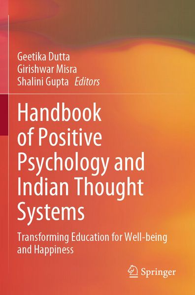 Produktbild: Handbook of Positive Psychology and Indian Thought Systems