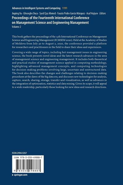Produktbild: Proceedings of the Fourteenth International Conference on Management Science and Engineering Management