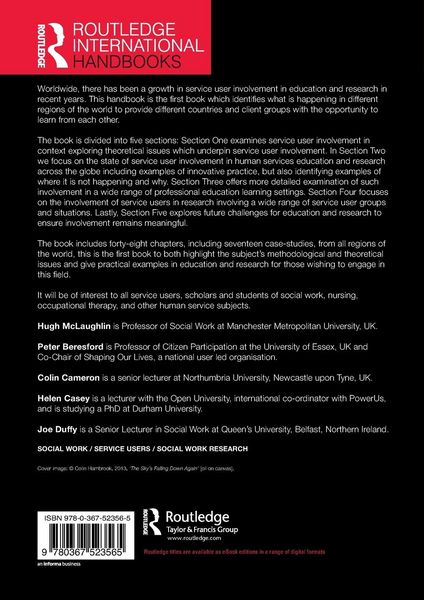 Produktbild: The Routledge Handbook of Service User Involvement in Human Services Research and Education