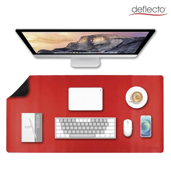 Produktbild: Deflecto DM8040BR Schreibunterlage Schwarz, Rot (B x H) 800mm x 400mm