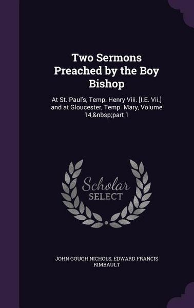 Produktbild: Two Sermons Preached by the Boy Bishop