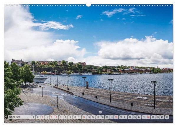 Produktbild: Stockholm an Mittsommer (Wandkalender 2026 DIN A2 quer), CALVENDO Monatskalender