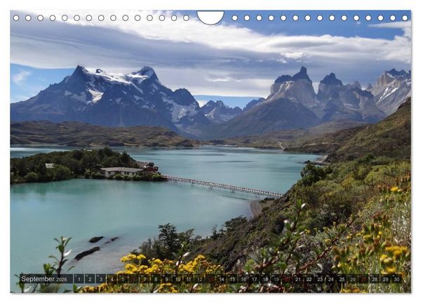 Produktbild: Argentinien und Chile - vom Regenwald bis Feuerland (Wandkalender 2026 DIN A4 quer), CALVENDO Monatskalender