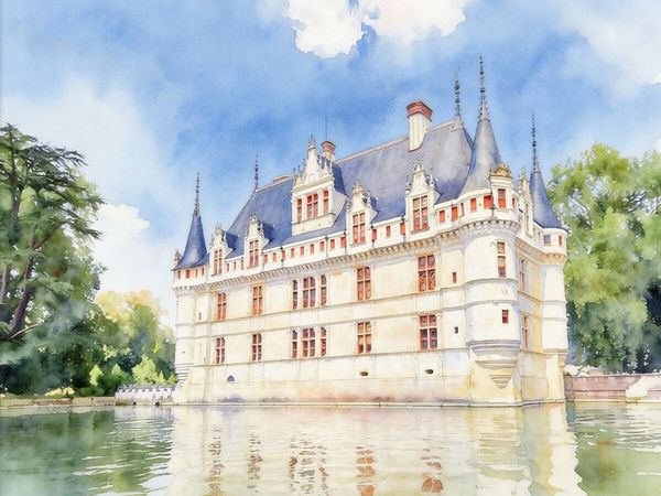Produktbild: CALVENDO Puzzle Schloss Azay le Rideau in Frankreich | 1000 Teile Lege-Gr&ouml;&szlig;e 64x48cm Foto-Puzzle f&uuml;r gl&uuml;ckliche Stunden