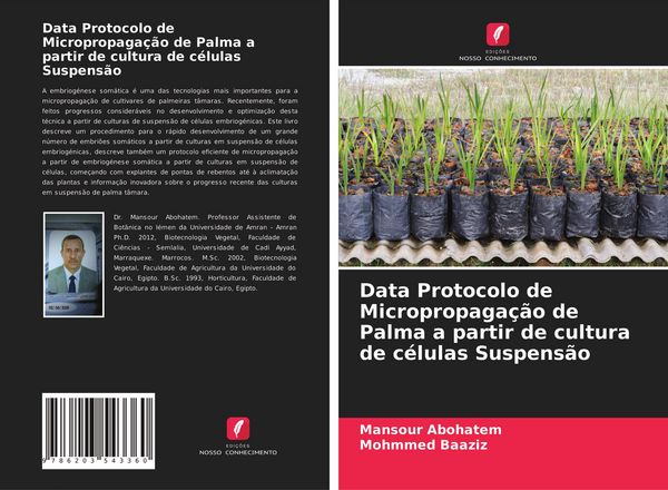 Produktbild: Data Protocolo de Micropropaga&ccedil;&atilde;o de Palma a partir de cultura de c&eacute;lulas Suspens&atilde;o