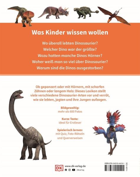 Produktbild: DK Kinderlexikon. Dinosaurier